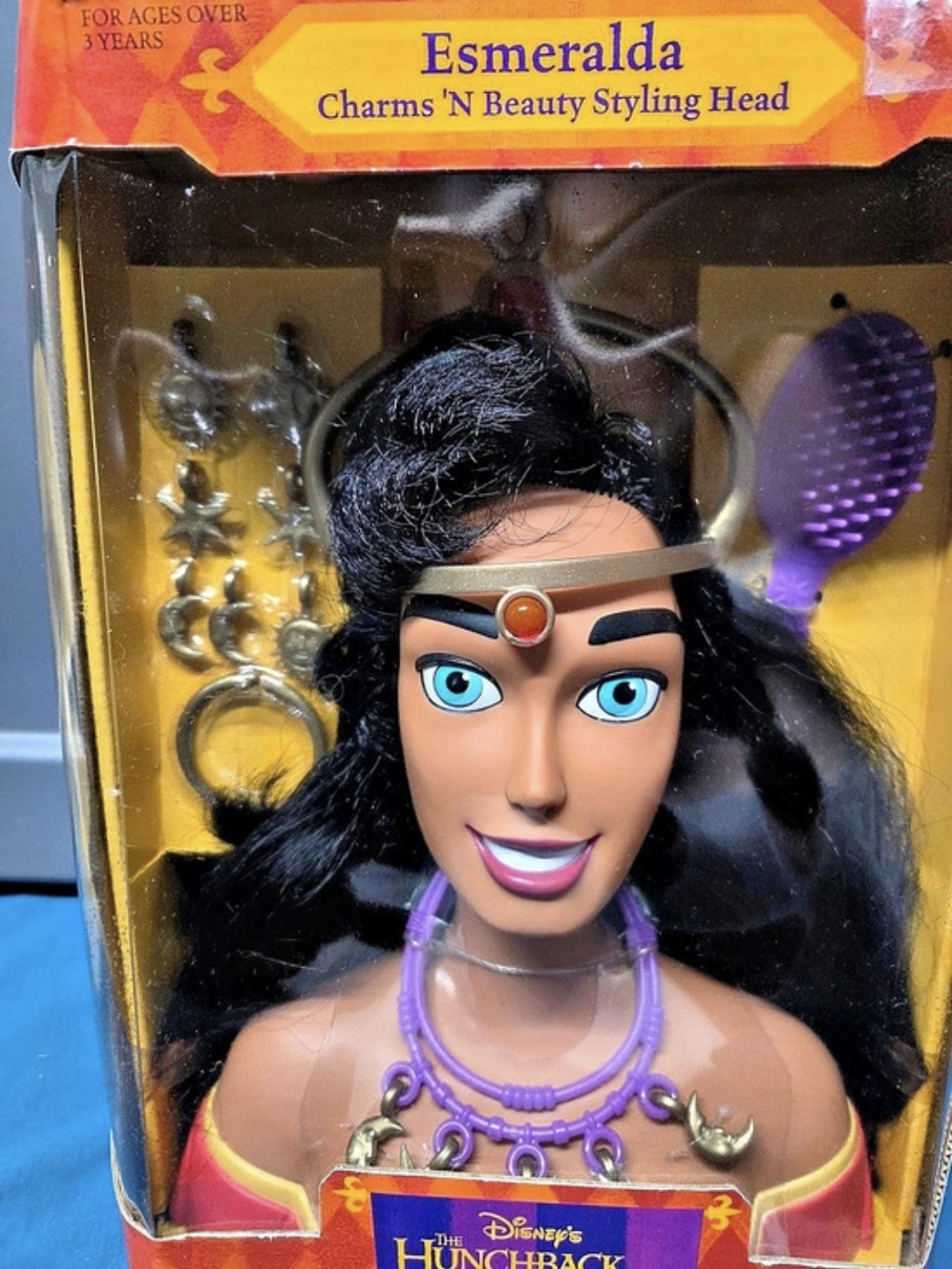 Disney Esmeralda Charms 'N Beauty Styling Head Styling Head Doll #66227 - Picture 3 of 7